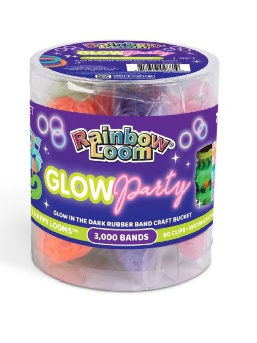 Rainbow Loom Glow Party Glow-in-the-Dark Bucket Bracelet Making Kit